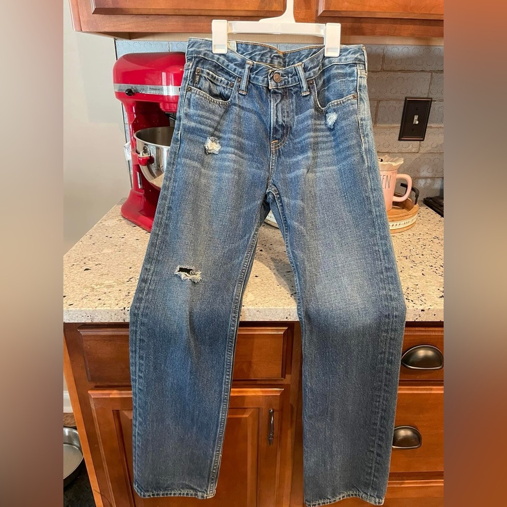 Abercrombie Kids Blue Distressed Jeans (boys)